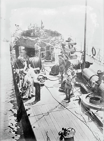 Gen. Sir Ian Hamilton on a destroyer, between c1910 and c1915. Creator: Bain News Service