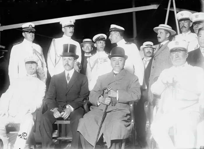 Framed Print : Gen. Virbeck [i.e. Verbeck; Chandler Hale; Adm. Togo; [and] Gen. Grant, 1911. Creator: Bain News Service