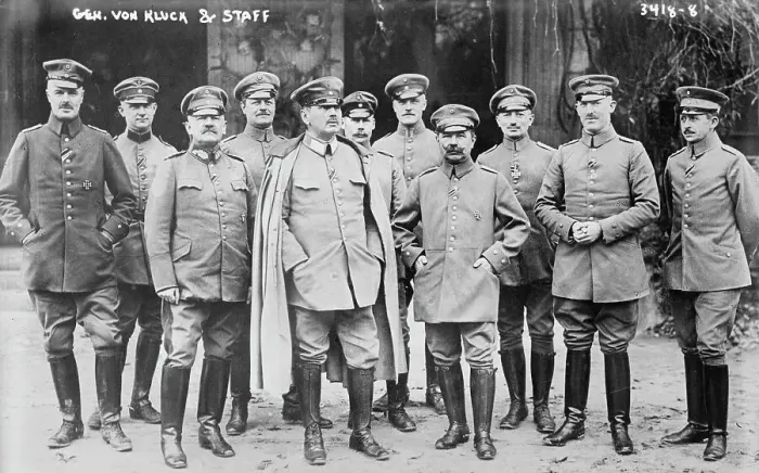 Framed Print : Gen. von Kluck and staff, between 1914 and c1915. Creator: Bain News Service Framed Print : Gen. von Kluck and staff, between 1914 and c1915. Creator: Bain News Service