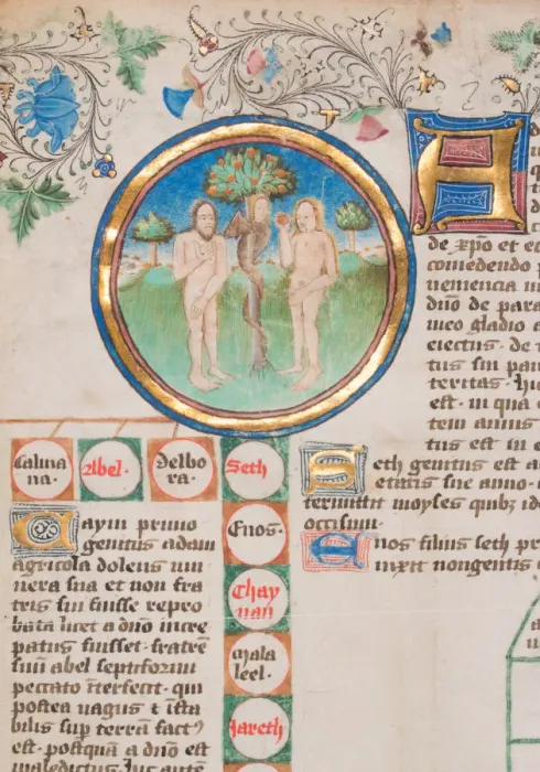 Framed Print : Genealogical Chronicle of the Kings of England, 1466-67. Creator: Unknown Framed Print : Genealogical Chronicle of the Kings of England, 1466-67. Creator: Unknown