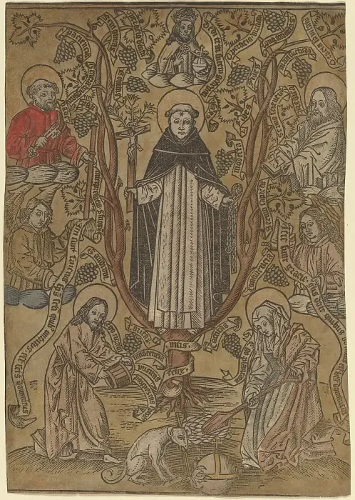 Framed Print : The Genealogical Tree of the Dominicans, 1480 / 1490. Creator: Unknown Framed Print : The Genealogical Tree of the Dominicans, 1480 / 1490. Creator: Unknown