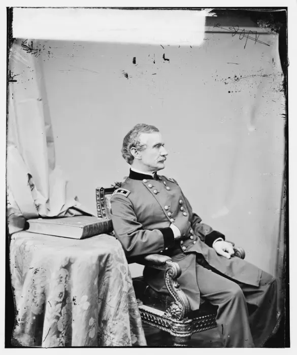 Framed Print : General A. A. Humphreys, US Army, between 1860 and 1875. Creator: Unknown Framed Print : General A. A. Humphreys, US Army, between 1860 and 1875. Creator: Unknown