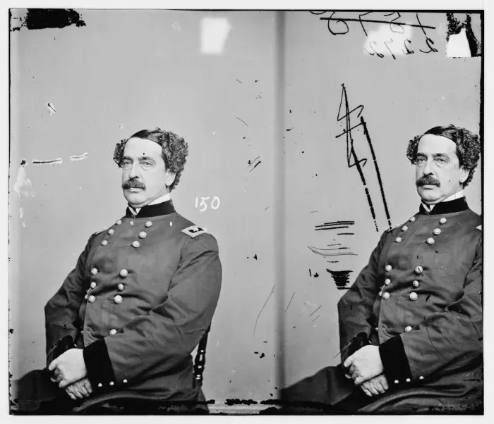 Framed Print : General Abner Doubleday, 1855-1865. Creator: Unknown Framed Print : General Abner Doubleday, 1855-1865. Creator: Unknown