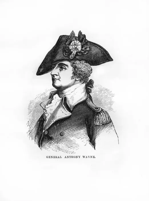 Framed Print : General Anthony Wayne, United States Army general and statesman, 1872