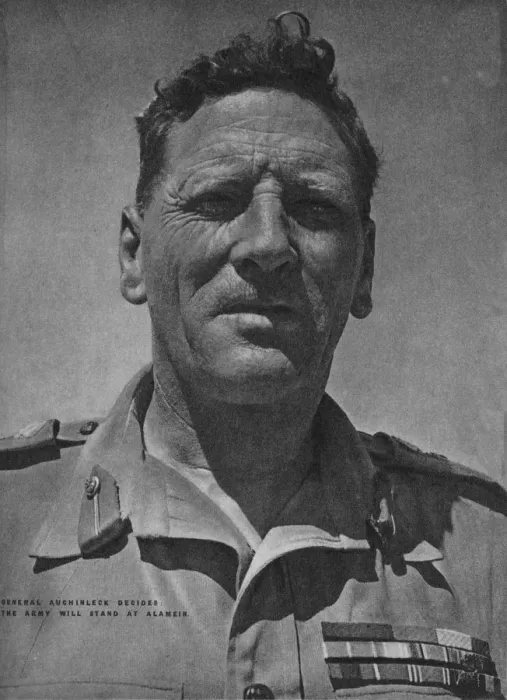 Framed Print : General Auchinleck decided the army will stand at Alamein, 1942 (1944) Framed Print : General Auchinleck decided the army will stand at Alamein, 1942 (1944)
