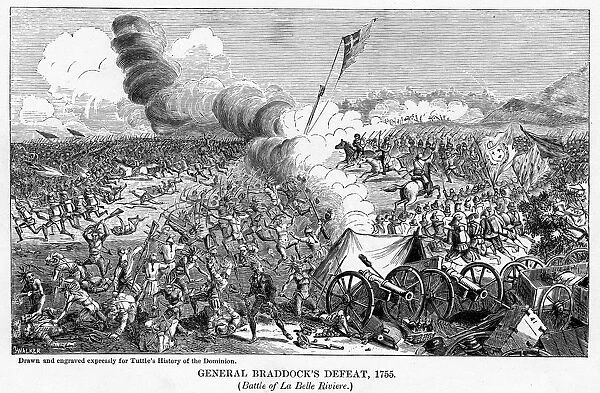 General Braddocks Defeat, 1755, (1877)