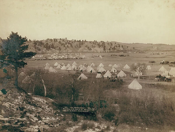General Brook's Camp Camp near Pine Ridge SD, Jan 17, 1891, 1891. Creator: John C. H. Grabill