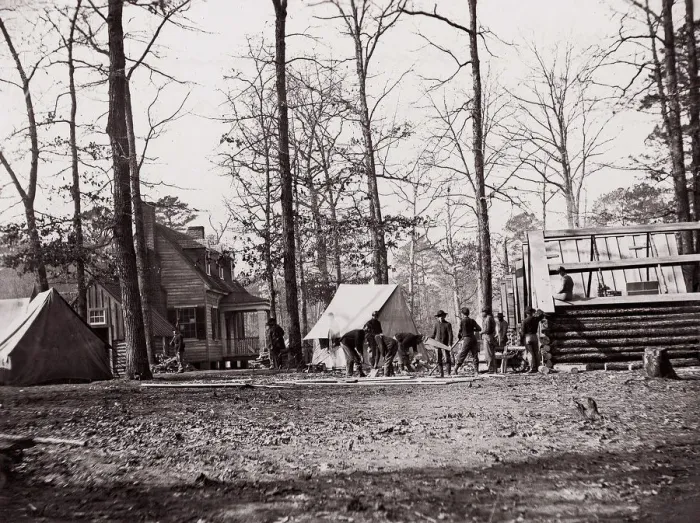 Framed Print : General Butlers Headquarters, Chapins Farm, Virginia, 1861-65 Framed Print : General Butlers Headquarters, Chapins Farm, Virginia, 1861-65
