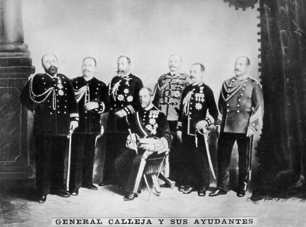 General Calleja and his Staff, c1910