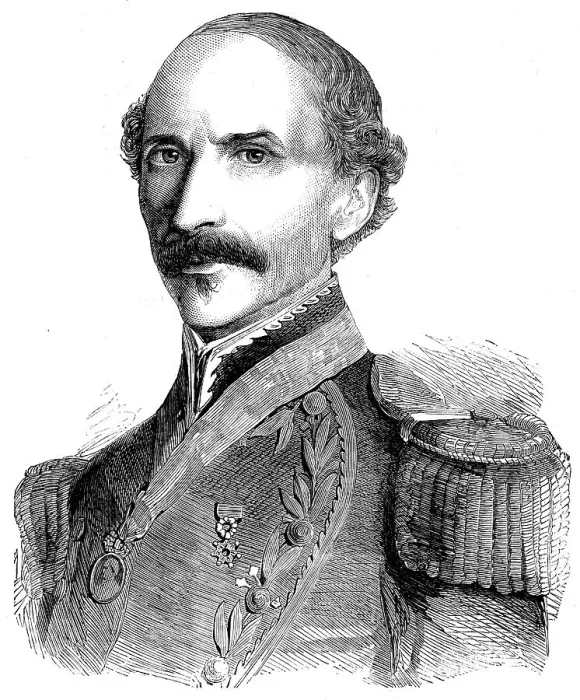 Framed Print : General Castro, President (ad interim) of Venezuela, 1858. Creator: Unknown Framed Print : General Castro, President (ad interim) of Venezuela, 1858. Creator: Unknown