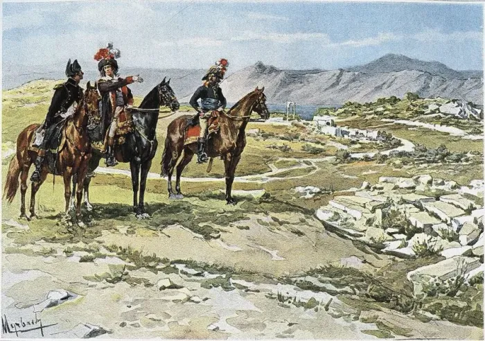 Framed Print : General Chabot before the battle of Nicopolis, 1798, 1894 Framed Print : General Chabot before the battle of Nicopolis, 1798, 1894