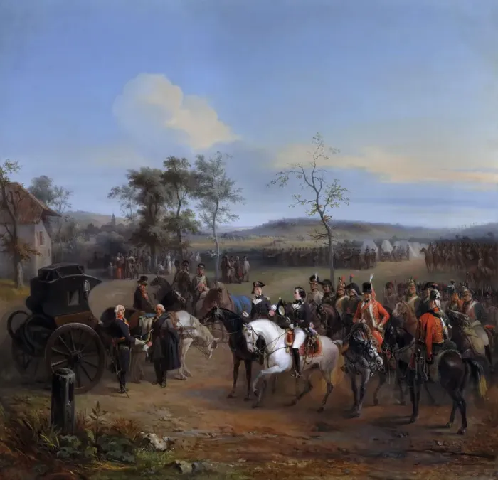Framed Print : General Despret and Louis-Philippe, Duke of Chartres at Gravelotte, July 1792. Artist: Charpentier, Eugene Louis (1811-1890) Framed Print : General Despret and Louis-Philippe, Duke of Chartres at Gravelotte, July 1792. Artist: Charpentier, Eugene Louis (1811-1890)