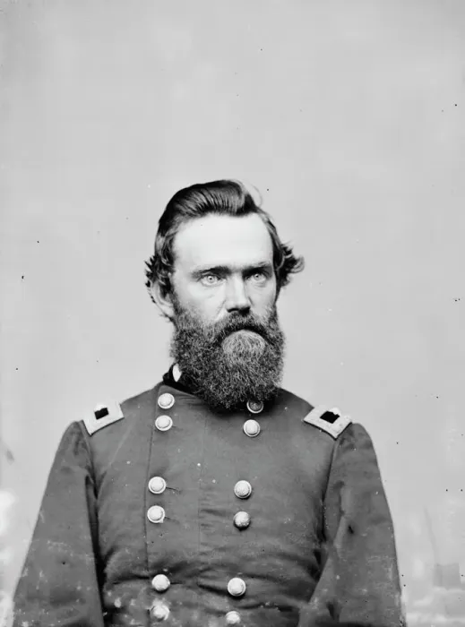 Framed Print : General E. W. Rice, US Army, between 1855 and 1865. Creator: Unknown Framed Print : General E. W. Rice, US Army, between 1855 and 1865. Creator: Unknown