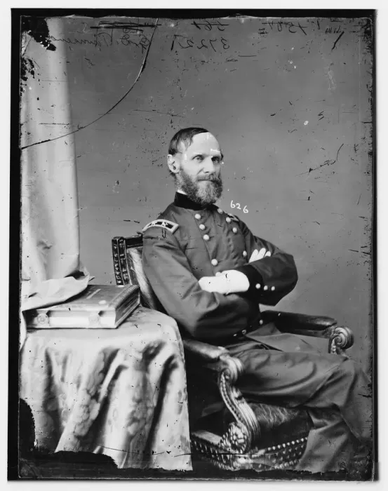 Framed Print : General Edward Davis Townsend, US Army, between 1860 and 1875. Creator: Unknown Framed Print : General Edward Davis Townsend, US Army, between 1860 and 1875. Creator: Unknown