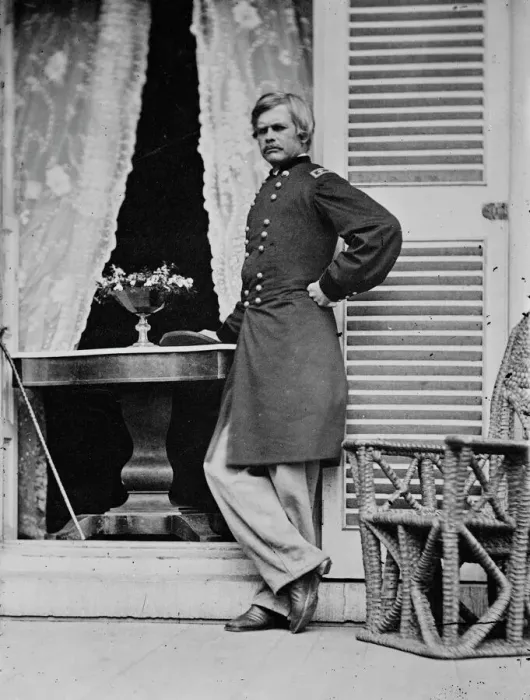 Framed Print : General Edward Ord, US Army, between 1855 and 1865. Creator: Unknown Framed Print : General Edward Ord, US Army, between 1855 and 1865. Creator: Unknown