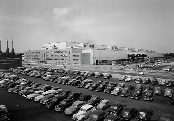 Framed Print : General Electric turbine plant, Schenectady, New York, 1949. Creator: Gottscho-Schleisner, Inc Framed Print : General Electric turbine plant, Schenectady, New York, 1949. Creator: Gottscho-Schleisner, Inc