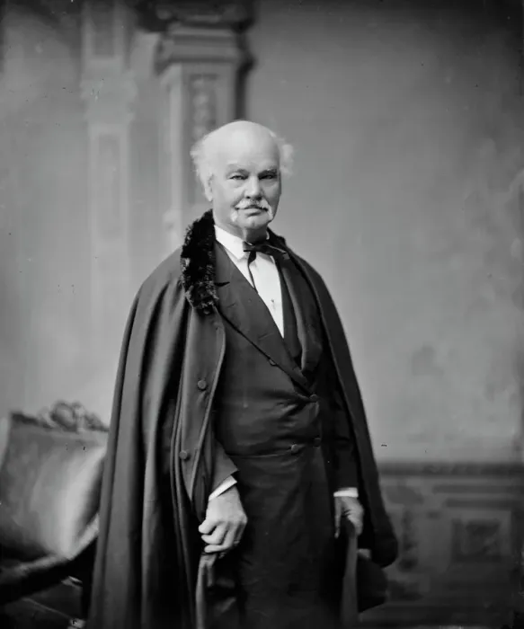 Framed Print : General Francis E. Spinner, (not in uniform) USA, between 1865 and 1880. Creator: Unknown Framed Print : General Francis E. Spinner, (not in uniform) USA, between 1865 and 1880. Creator: Unknown