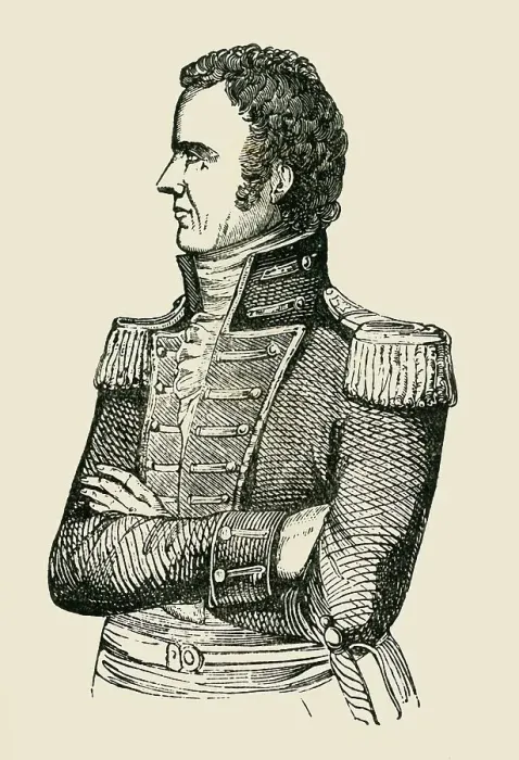 Framed Print : General Gaines, 1849. Creator: Unknown Framed Print : General Gaines, 1849. Creator: Unknown