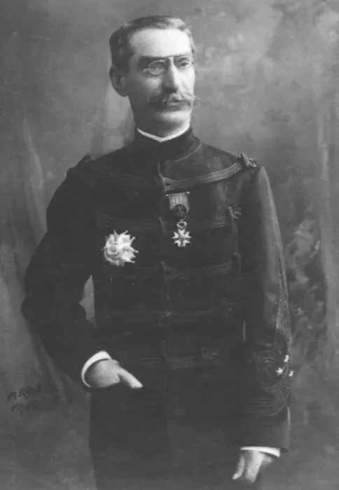 Framed Print : General Gallieni, c1893. Artist: Eugene Pirou Framed Print : General Gallieni, c1893. Artist: Eugene Pirou