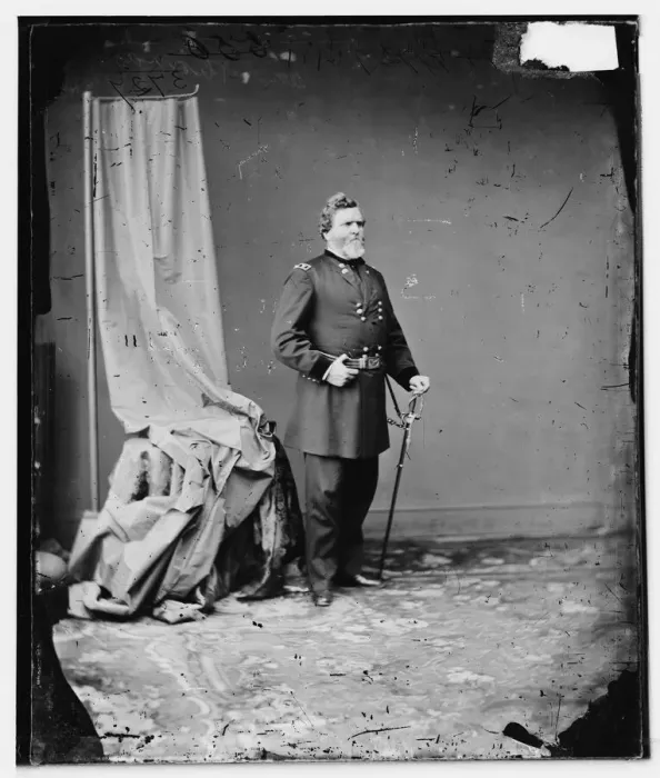 Framed Print : General George H. Thomas, US Army, between 1860 and 1875. Creator: Unknown Framed Print : General George H. Thomas, US Army, between 1860 and 1875. Creator: Unknown
