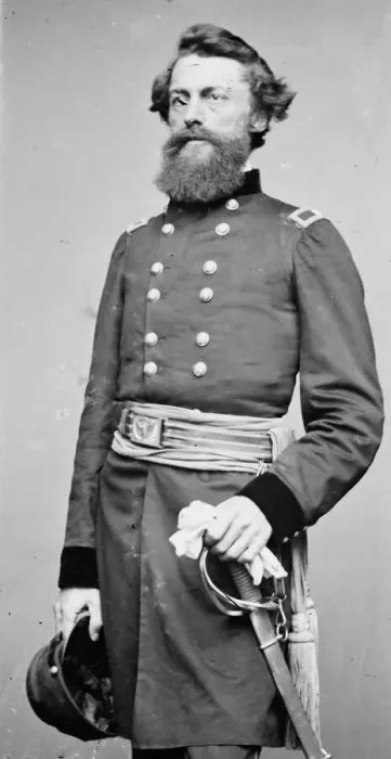 Framed Print : General George Stoneman Junior, between 1855 and 1865. Creator: Unknown Framed Print : General George Stoneman Junior, between 1855 and 1865. Creator: Unknown