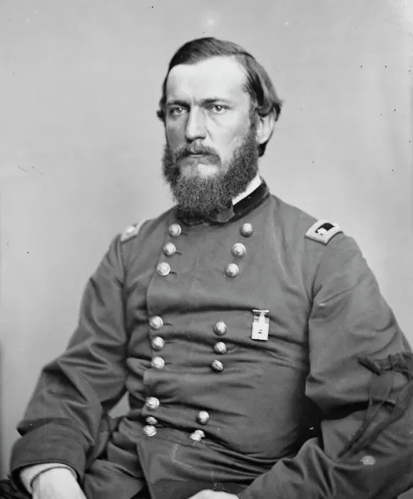 Framed Print : General Godfrey Weitzel, US Army, between 1855 and 1865. Creator: Unknown Framed Print : General Godfrey Weitzel, US Army, between 1855 and 1865. Creator: Unknown