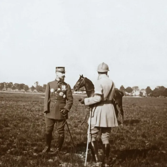 Framed Print : General Henri Gouraud, Chalons, Marne, northern France, c1914-c1918