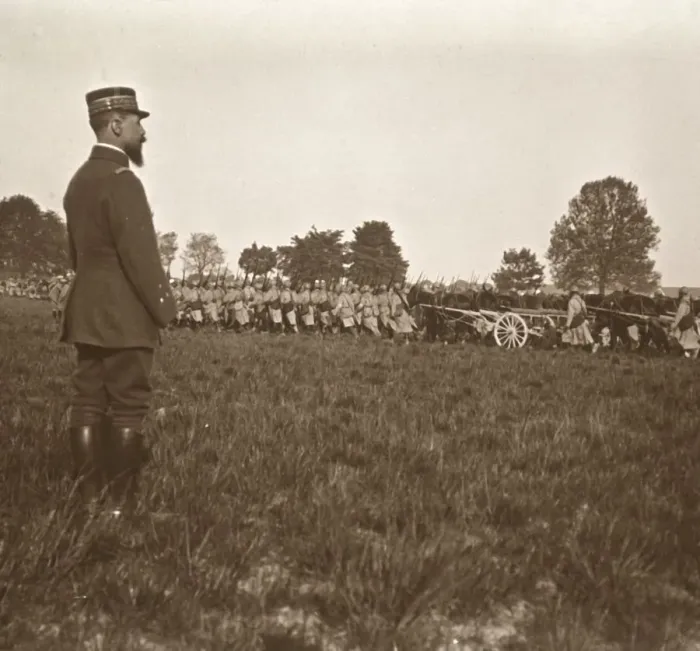 Framed Print : General Henri Gouraud, Champagne, northern France, c1914-c1918 Framed Print : General Henri Gouraud, Champagne, northern France, c1914-c1918