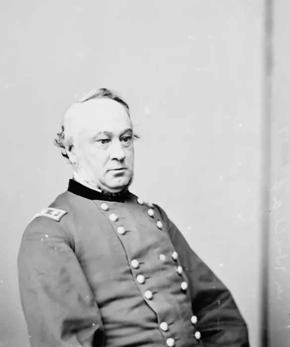 Framed Print : General Henry Wager Halleck, between 1855 and 1865. Creator: Unknown