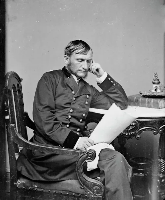 Framed Print : General [Hugh] Judson Kilpatrick, between 1855 and 1865. Creator: Unknown