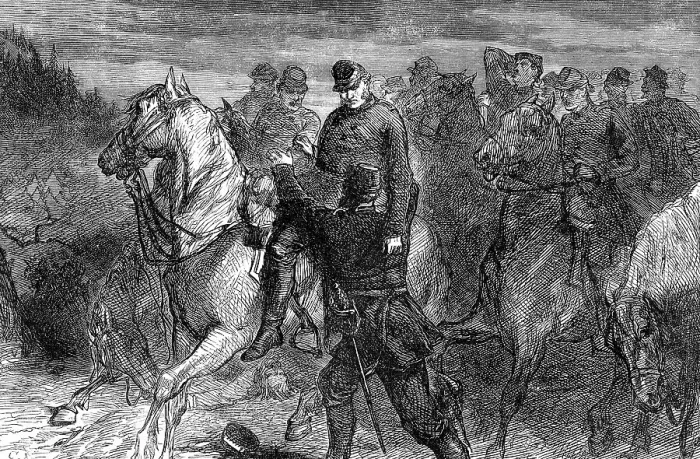 Framed Print : General Jackson mortally wounded, (late 19th century) Framed Print : General Jackson mortally wounded, (late 19th century)