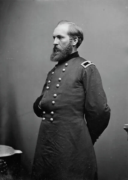 General James Garfield, US Army, between 1855 and 1865. Creator: Unknown