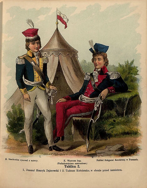 General Jan Henryk Dabrowski and Tadeusz Kosciuszko, Early 19th century