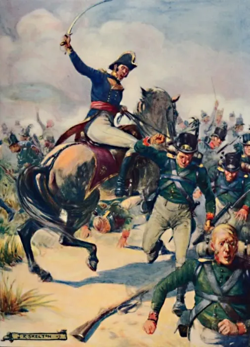 Framed Print : General Janssens at the Battle of Blaauwberg, 1909. Artist: Joseph Ratcliffe Skelton Framed Print : General Janssens at the Battle of Blaauwberg, 1909. Artist: Joseph Ratcliffe Skelton