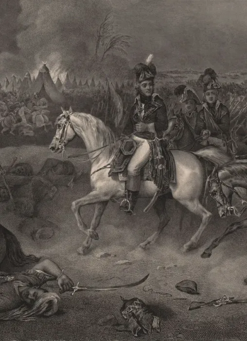 Framed Print : General Jean-Baptiste Kleber (1753-1800) in the Battle of Heliopolis Framed Print : General Jean-Baptiste Kleber (1753-1800) in the Battle of Heliopolis