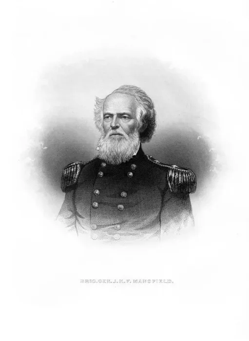 Framed Print : General Joseph King Fenno Mansfield, American soldier, (1872) Framed Print : General Joseph King Fenno Mansfield, American soldier, (1872)