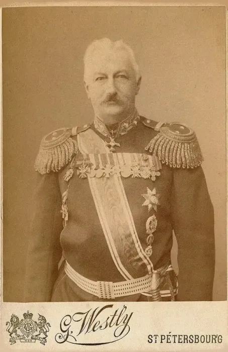 Framed Print : General Konstantin Pavlovich Prezhbyano (1840-1905). Creator: Photo studio E Framed Print : General Konstantin Pavlovich Prezhbyano (1840-1905). Creator: Photo studio E