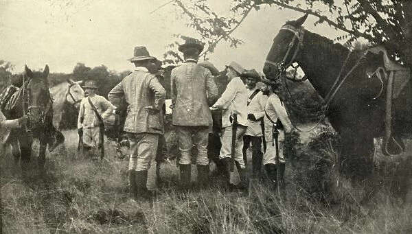 General Lawton Learning from Cuban Officers... June 30th, Spanish-American War, 1898, (1899)