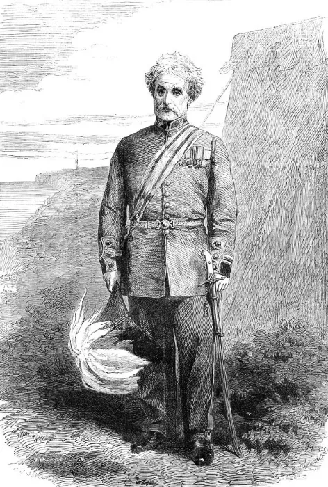Framed Print : General Lord Clyde, G.C.B. K.S.I. 1862. Creator: W Thomas Framed Print : General Lord Clyde, G.C.B. K.S.I. 1862. Creator: W Thomas