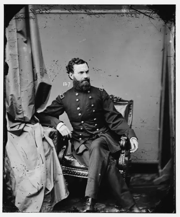 Framed Print : General Louis Henry Pelouze, US Army, between 1860 and 1875. Creator: Unknown Framed Print : General Louis Henry Pelouze, US Army, between 1860 and 1875. Creator: Unknown
