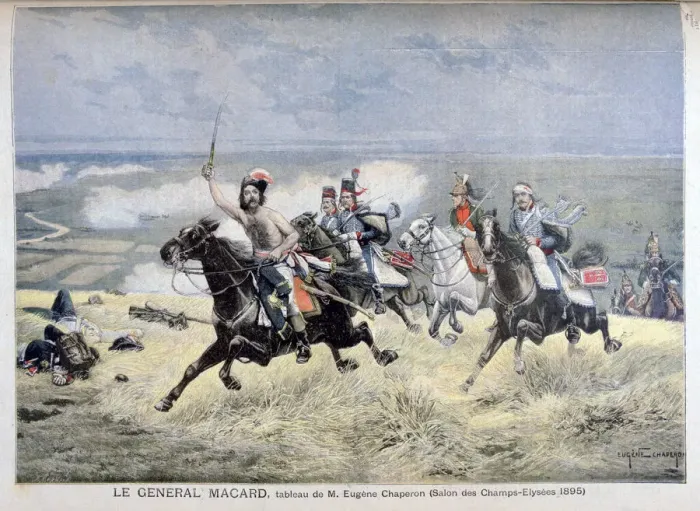 Framed Print : General Macard, 1895. Artist: E Chaperon Framed Print : General Macard, 1895. Artist: E Chaperon