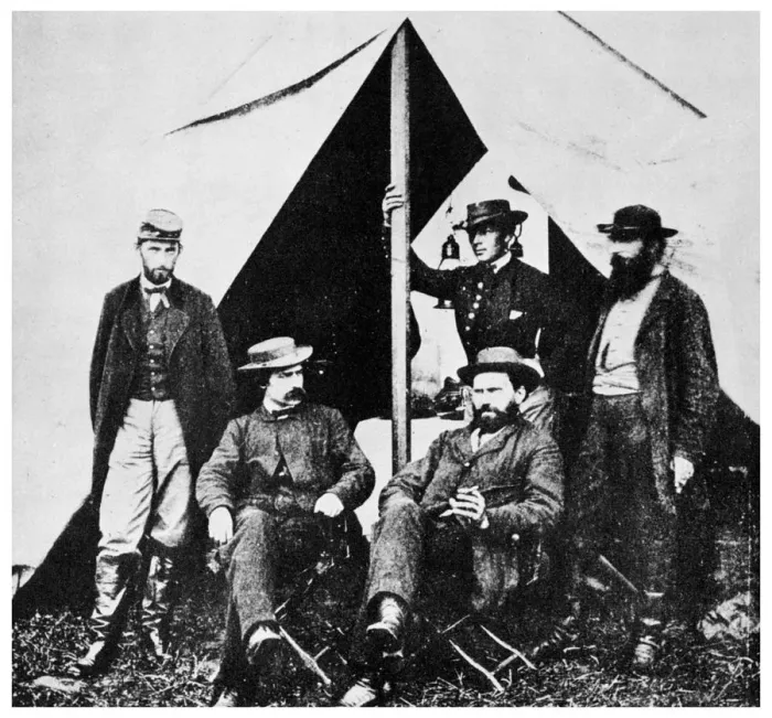 Framed Print : General McClellans headquarters, Antietam, Maryland, American Civil War, 1861-1862 (1955) Framed Print : General McClellans headquarters, Antietam, Maryland, American Civil War, 1861-1862 (1955)