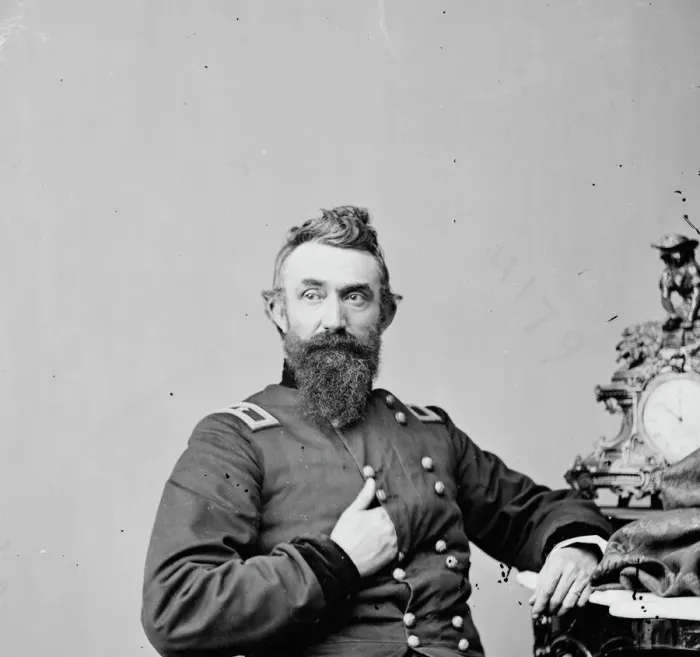 Framed Print : General Nathan Kimball, between 1855 and 1865. Creator: Unknown Framed Print : General Nathan Kimball, between 1855 and 1865. Creator: Unknown