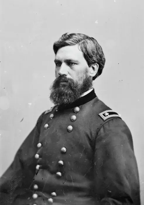 Framed Print : General Oliver Otis Howard, between 1855 and 1865. Creator: Unknown Framed Print : General Oliver Otis Howard, between 1855 and 1865. Creator: Unknown