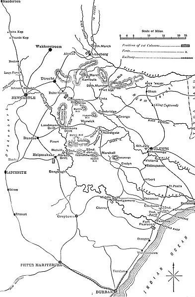 General Plan of the Operations in Zululand, 1879, c1880