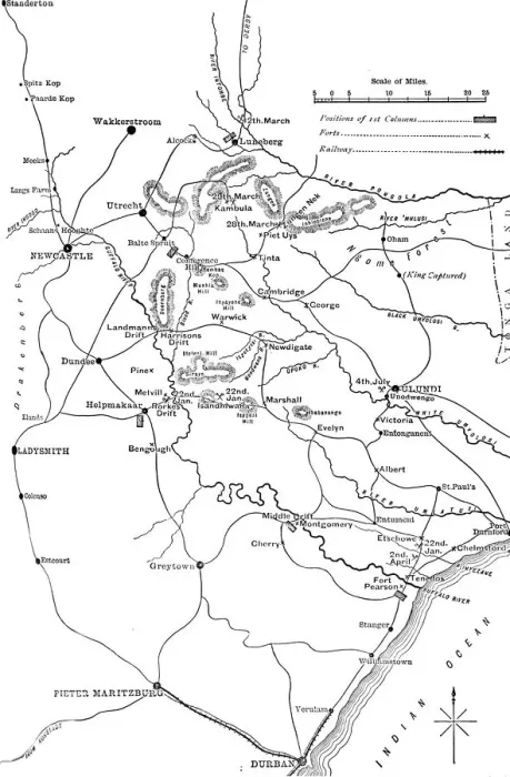 Framed Print : General Plan of the Operations in Zululand, 1879, c1880 Framed Print : General Plan of the Operations in Zululand, 1879, c1880
