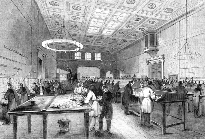 Framed Print : The General Post-Office; The Inland Letter Office, 1844. Creator: Unknown Framed Print : The General Post-Office; The Inland Letter Office, 1844. Creator: Unknown