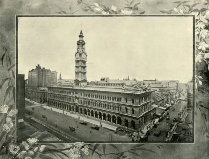 Framed Print : General Post Office, Sydney, 1901. Creator: Unknown Framed Print : General Post Office, Sydney, 1901. Creator: Unknown