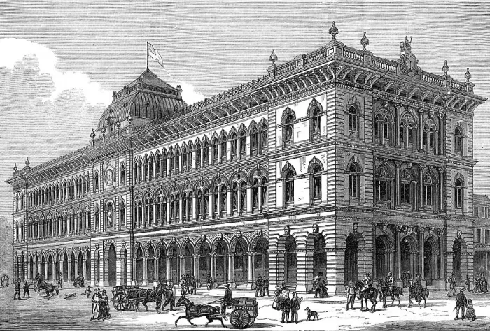 Framed Print : The General Post-Office, Sydney, New South Wales, 1872. Creator: Unknown Framed Print : The General Post-Office, Sydney, New South Wales, 1872. Creator: Unknown