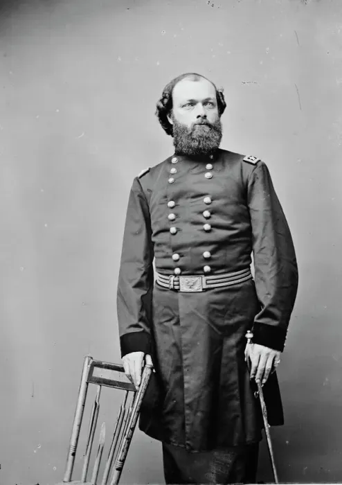 Framed Print : General Quincy Adams Gillmore, US Army, between 1855 and 1865. Creator: Unknown Framed Print : General Quincy Adams Gillmore, US Army, between 1855 and 1865. Creator: Unknown